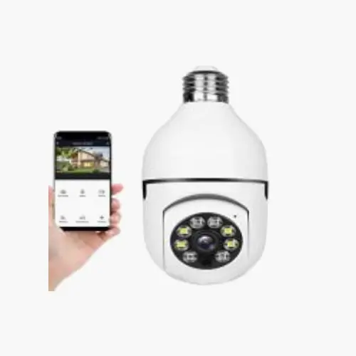 Caméra 1080p WiFi Ampoule caméra 360 ° 2M